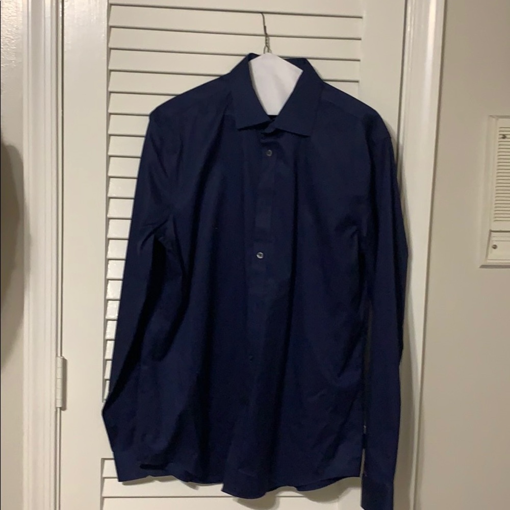 Mens Slim Fit Performance Stretch DKNY Dress Shirt